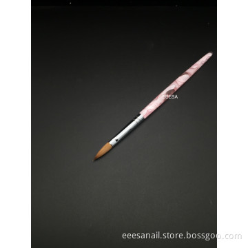 Eeesa Premium Pure Kolinsky Acrylic Handle Acrylic Nail Brush Size 8 Beauty Art